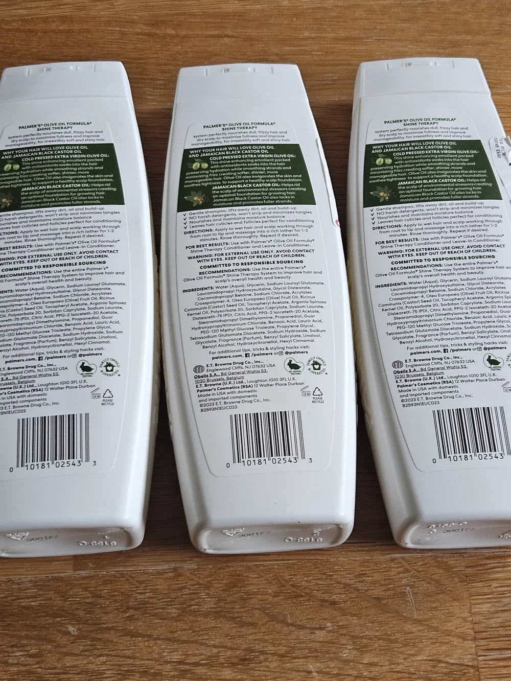 3 Pack Palmer’s Olive Oil Shampoo 13.5 oz Sulfate Free Shine Therapy - NEW